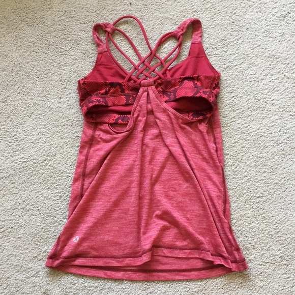 Lululemon tank with built-in sports bra - Picture 2 of 3